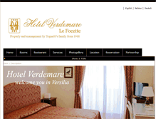 Tablet Screenshot of hotelverdemare.it